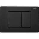 Комплект инсталляция с унитазом Abber AC1201-AC0105-AC0120MB с кнопкой смыва, черный матовый + унитаз подвесной Abber Rechteck безободковый, с сиденьем микролифт, белый