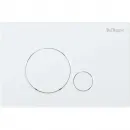 Комплект инсталляция с унитазом BelBagno Sfera BB3103CHR/SC/BB002-80/BB014-SR-BIANCO с кнопкой смыва, белый + унитаз подвесной BelBagno Due безободковый, с сиденьем микролифт, белый