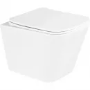 Комплект инсталляция с унитазом BelBagno Sfera BB3103CHR/SC/BB002-80/BB014-SR-BIANCO с кнопкой смыва, белый + унитаз подвесной BelBagno Due безободковый, с сиденьем микролифт, белый