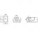 Комплект подвесной унитаз Jacob Delafon Reve E4811-00 + система инсталляции Grohe 38772001