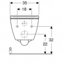 Комплект подвесной унитаз Geberit Smyle Square 500.683.00.2 + система инсталляции Jacob Delafon E5504-NF + E4326-CP