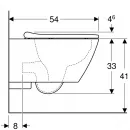Комплект подвесной унитаз Geberit Smyle Square 500.683.00.2 + система инсталляции Jacob Delafon E5504-NF + E4326-CP