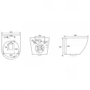 Комплект подвесной унитаз Abber Bequem AC1100 + система инсталляции Abber AC0105 + AC0120