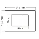 Комплект подвесной унитаз Abber Bequem AC1100 + система инсталляции Abber AC0105 + AC0120