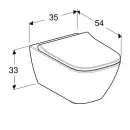 Комплект подвесной унитаз Geberit Smyle Square 500.683.00.2 + система инсталляции Jacob Delafon E5504-NF + E4316-00