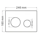 Комплект подвесной унитаз Abber Bequem AC1100 + система инсталляции Abber AC0105 + AC01211 хром