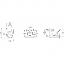 Комплект подвесной унитаз Jacob Delafon Nouvelle Vague EDJ102-00 + E20069-00 + система инсталляции Grohe 38721001