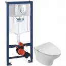 Комплект подвесной унитаз Jacob Delafon Nouvelle Vague EDJ102-00 + E20069-00 + система инсталляции Grohe 38721001