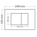 Комплект подвесной унитаз Abber Bequem AC1100MB + система инсталляции Abber AC0105 + AC0120MB