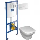 Комплект подвесной унитаз Jacob Delafon Vox EDM102-00 + E20142-00 + система инсталляции Villeroy & Boch 92246100 + 92249068