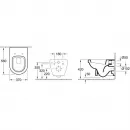 Комплект подвесной унитаз Villeroy & Boch Omnia Architectura 567410R1 + 98M9C101 + система инсталляции TECE 9300302 + 9240401
