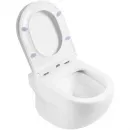 Комплект инсталляция с унитазом BelBagno Prospero BB066CHR/BB870SC/BB002-80/BB005-PR-CHROME с кнопкой смыва, хром + унитаз подвесной BelBagno Onda безободковый, с сиденьем микролифт, белый