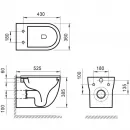 Комплект инсталляция с унитазом BelBagno Prospero BB066CHR/BB870SC/BB002-80/BB005-PR-CHROME с кнопкой смыва, хром + унитаз подвесной BelBagno Onda безободковый, с сиденьем микролифт, белый