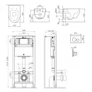 Комплект подвесной унитаз + система инсталляции Am.Pm Awe IS49051.111700