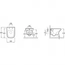 Комплект подвесной унитаз Jacob Delafon Vox EDM102-00 + E20142-00 + система инсталляции Grohe 38772001