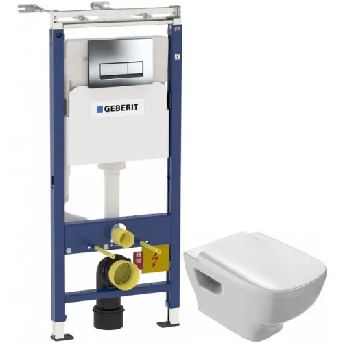 Комплект подвесной унитаз Jacob Delafon Struktura EDE102-00 + E70024-00 + система инсталляции Geberit 458.125.21.1