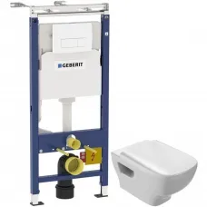 Комплект подвесной унитаз Jacob Delafon Struktura EDE102-00 + E70024-00 + система инсталляции Geberit 458.125.11.1