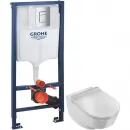 Комплект подвесной унитаз Jacob Delafon Odeon Rive Gauche EDR102-00 + E24889-00 + система инсталляции Grohe 38772001