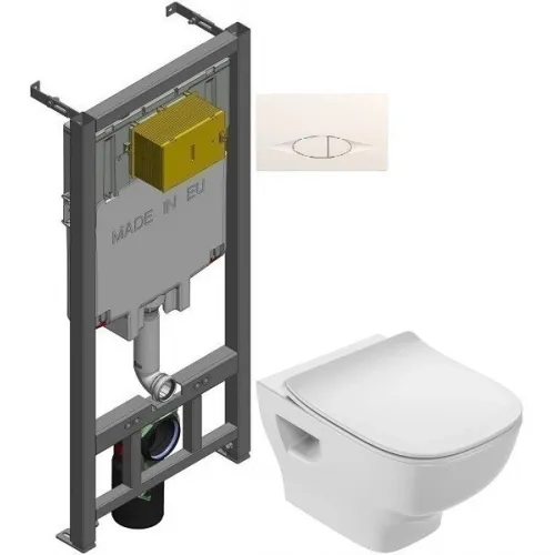 Комплект подвесной унитаз Jacob Delafon Struktura EDF102-00 + E70025-00 + система инсталляции Jacob Delafon E29025-NF + E29026-01R