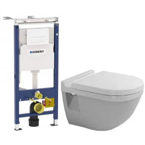 Комплект подвесной унитаз Duravit Starck 3 2200090000 + 0063810000 + система инсталляции Geberit 458.125.11.1