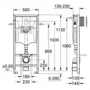 Комплект подвесной унитаз Jacob Delafon Escale E1306-00 + система инсталляции Grohe 38772001