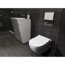 Комплект подвесной унитаз 40006661B + 40006661S + система инсталляции 40006356 + 40006359 Pestan Fluenta SET40006661PM