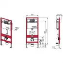 Комплект подвесной унитаз Jacob Delafon Patio E4187-00 + E70021-00 + система инсталляции Tece 9400412