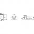 Комплект инсталляция с унитазом BelBagno Prospero BB8001CHR/SC/BB002-80/BB005-PR-CHROME с кнопкой смыва, хром + унитаз подвесной BelBagno Tre безободковый, с сиденьем микролифт, белый