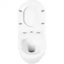 Комплект инсталляция с унитазом BelBagno Prospero BB8001CHR/SC/BB002-80/BB005-PR-CHROME с кнопкой смыва, хром + унитаз подвесной BelBagno Tre безободковый, с сиденьем микролифт, белый