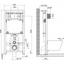 Комплект инсталляция с унитазом BelBagno Prospero BB8001CHR/SC/BB002-80/BB005-PR-CHROME с кнопкой смыва, хром + унитаз подвесной BelBagno Tre безободковый, с сиденьем микролифт, белый