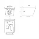 Комплект подвесной унитаз Abber Rechteck AC1200MB + система инсталляции Grohe 38811kf0