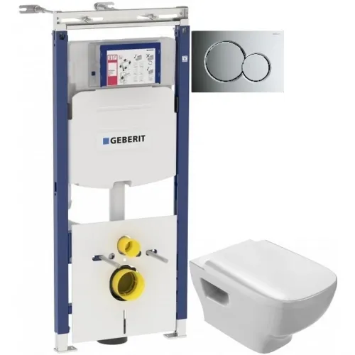 Комплект подвесной унитаз Jacob Delafon Struktura EDE102-00 + E4270-00 + система инсталляции Geberit 111.362.00.5 + 115.770.21.5