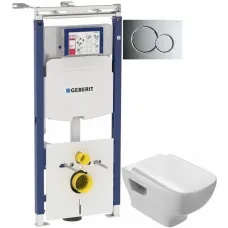 Комплект подвесной унитаз Jacob Delafon Struktura EDE102-00 + E70024-00 + система инсталляции Geberit 111.362.00.5 + 115.770.21.5