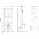 Комплект подвесной унитаз + система инсталляции Damixa Sirius DX86.IS10151.1700