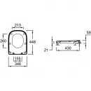 Комплект подвесной унитаз Jacob Delafon Struktura EDE102-00 + E70024-00 + система инсталляции Jacob Delafon E33131RU-NF + E20859-CP-MTC