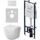 Комплект подвесной унитаз Am.Pm Like + система инсталляции Am.Pm MasterFit Pro C S IS100201.801900
