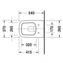 Комплект подвесной унитаз Duravit Durastyle 2536090000 + 0063790000 + система инсталляции Jacob Delafon E5504-NF + E4326-CP