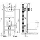 Комплект подвесной унитаз Jacob Delafon Struktura EDF102-00 + E70025-00 + система инсталляции Jacob Delafon E5504-NF + E4326-CP