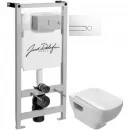 Комплект подвесной унитаз Jacob Delafon Struktura EDE102-00 + E4270-00 + система инсталляции Jacob Delafon E5504-NF + E4326-00