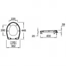Комплект подвесной унитаз Jacob Delafon Patio EDV102-00 + E70021-00 + система инсталляции Geberit 111.362.00.5 + 115.770.21.5
