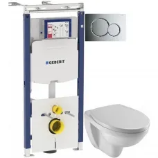 Комплект подвесной унитаз Jacob Delafon Patio EDV102-00 + E70021-00 + система инсталляции Geberit 111.362.00.5 + 115.770.21.5