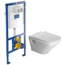 Комплект подвесной унитаз Duravit Durastyle 2536090000 + 0063790000 + система инсталляции Villeroy & Boch 92246100
