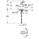 Комплект смесителей Grohe BauCurve 23599000 + 32848000 + 27924001