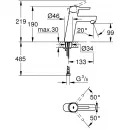 Комплект смесителей Grohe Concetto 32210001 + 23451001 + 27924001
