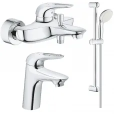 Комплект смесителей Grohe Eurostyle New 33591003 + 32468003 + 27924001