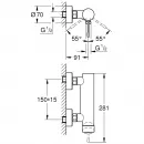 Комплект смесителей Grohe Essence New 33636001 + 23590001 + 27924001