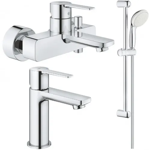 Комплект смесителей Grohe Lineare 33849001 + 23791001 + 27924001