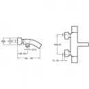 Комплект смесителей Jacob Delafon Talan E10105RU-CP + E10378RU-CP + E99898RU-CP