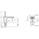 Комплект смесителей Jacob Delafon Stance E9100-CP + E14760-CP + E99898RU-CP