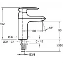 Комплект смесителей Jacob Delafon Kumin E99460-CP + E99447-CP + E99898RU-CP